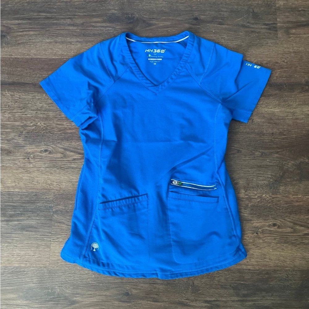 Royal Blue Scrub Top